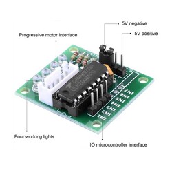 28 BYJ-48 Step Motor Ve ULN2003 Step Motor Sürücü Seti - Thumbnail