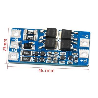 2S 10A BMS Lityum Li-ion Batarya Koruma Kartı