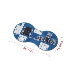 2S 4A BMS 18650 Lityum Pil Şarj Koruma Devresi - 7.4V - Thumbnail