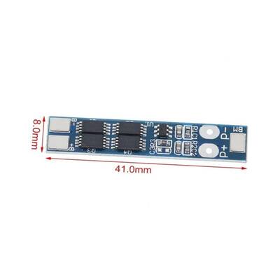 2S 8A BMS 18650 Lityum Pil Şarj Koruma Devresi - 7.4V