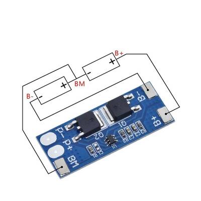 2S 8A BMS 18650 Lityum Pil Şarj Koruma Devresi LiFePO4- 6.4V