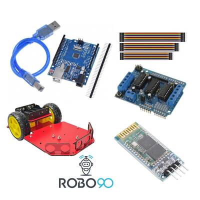 2WD Bluetooth Kontrollü Robot Kiti