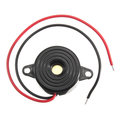 3-24V Devreli 22.6mm Kulaklı Buzzer - Siyah - Thumbnail