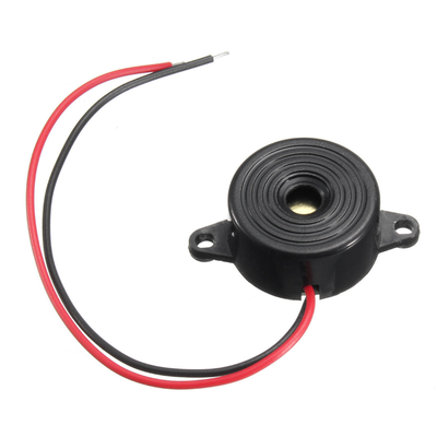 3-24V Devreli 22.6mm Kulaklı Buzzer - Siyah