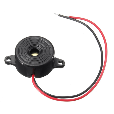 3-24V Devreli 22.6mm Kulaklı Buzzer - Siyah