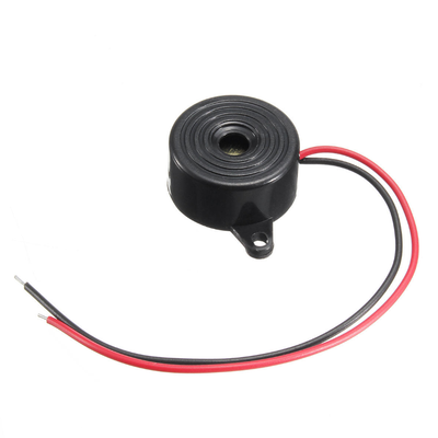 3-24V Devreli 22.6mm Kulaklı Buzzer - Siyah
