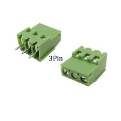 3 Pin 2 No 5.08mm Klemens - Terminal Konnektör - Thumbnail