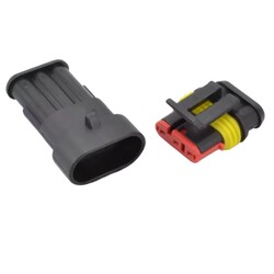 3 Pin Su Geçirmez Konnektör Takımı - Thumbnail