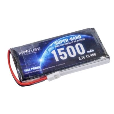 3.7V 1S 1500mAh Lipo Batarya - 45C