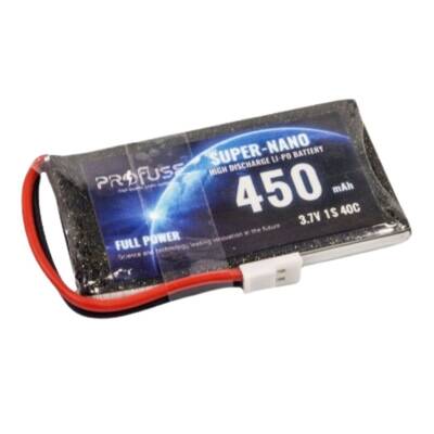 3.7V 1S 450mAh Lipo Batarya - 40C