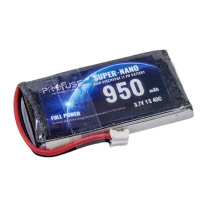 3.7V 1S 950mAh Lipo Batarya - 40C