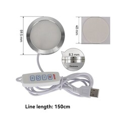 3D Baskı Modeli 5V USB LED Lamba Kiti - Parlaklık Ayarlanabilir. - Thumbnail