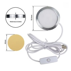 3D Baskı Modeli 5V USB LED Lamba Kiti - Gün Işığı - Beyaz Kablolu - Thumbnail