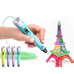 3D Kalem - Pen - Pembe - Full Set - Thumbnail