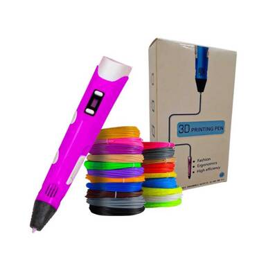 3D Kalem - Pen - Pembe - Full Set