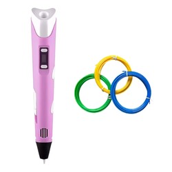 Robo90 - 3D Kalem - Pen - Pembe - Full Set