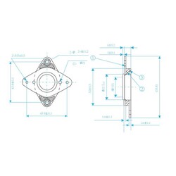 3D Yazıcı 42mm Nema 17 Step Motor Damperi/Amortisor - Gri - Thumbnail