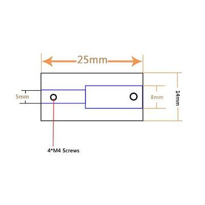 3D Yazıcı 5x8mm Kaplin(Coupling) - Mavi