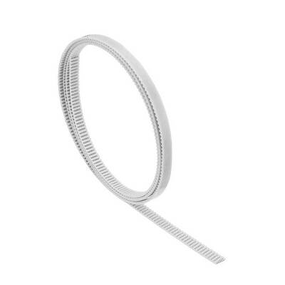 3D Yazıcı Beyaz Çelik GT2-6mm Zamanlama Kayışı - 1 Metre
