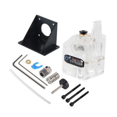 3D Yazıcı BMG Extruder Seti - Sağ El - Çift Dişli - Şeffaf