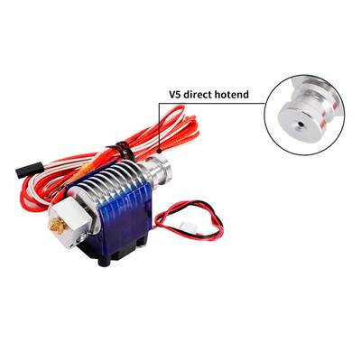 Robo90 - 3D Yazıcı E3D V5 Direct J Head Hotend Seti - Fanlı - 12V/40W