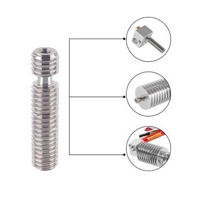 3D Yazıcı E3D V5 M6x26mm Barel - 1.75mm Teflon Borulu