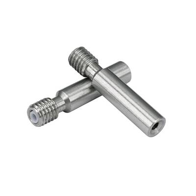 3D Yazıcı E3D V5 M6x30mm Dişsiz Barel - 1.75mm Teflon Borulu