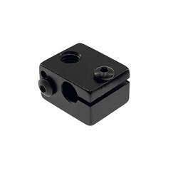 3D Yazıcı E3D V6 Alüminyum Isıtıcı Blok - Siyah - Thumbnail