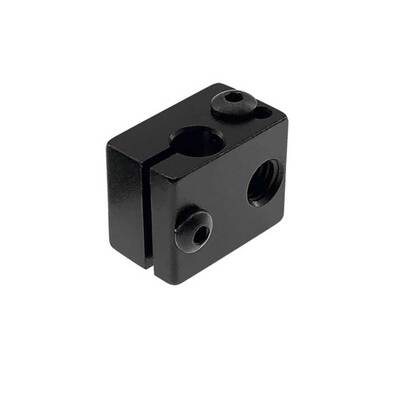 3D Yazıcı E3D V6 Alüminyum Isıtıcı Blok - Siyah