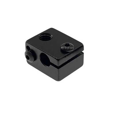 3D Yazıcı E3D V6 Alüminyum Isıtıcı Blok - Siyah