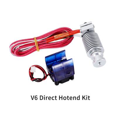 3D Yazıcı E3D V6 Direct J Head Hotend Seti - Fanlı - 24V/40W