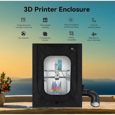 3D Yazıcı Enclosure Tahliye Fanlı - Bambu Lab A1, A1 Mini, Ender 3 Serisi vb. Uyumlu