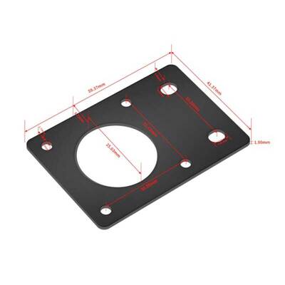 3D Yazıcı Extruder Step Motor Montaj Aparatı 42mm Nema 17-Siyah