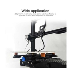 3D Yazıcı Isıtıcı Tabla Kalibrasyon/Tesviye Silikonu - 4 Adet - Creality Uyumlu - Siyah - Thumbnail