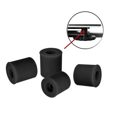 3D Yazıcı Isıtıcı Tabla Kalibrasyon/Tesviye Silikonu - 4 Adet - Creality Uyumlu - Siyah