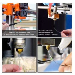3D Yazıcı Nozzle Temizleme İğnesi/Cımbız Seti - 19 Parça - Thumbnail