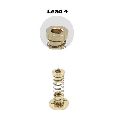 3D Yazıcı T8 Yaylı Trapez Somun-8mm-2 Start-Pirinç
