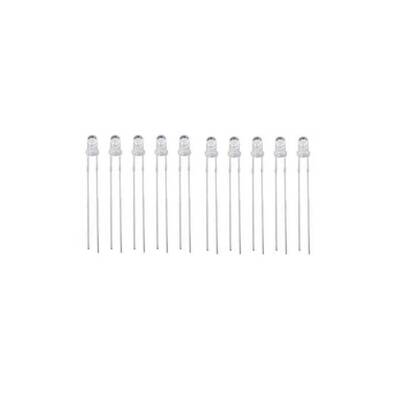 3mm Beyaz Şeffaf Led (10 lu paket)