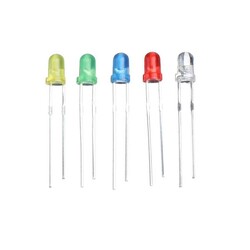 3mm Mantar Led Seti - 5 Farklı Renk - 100 Adet - Thumbnail