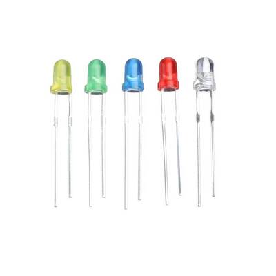 3mm Mantar Led Seti - 5 Farklı Renk - 100 Adet