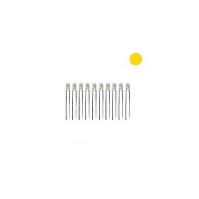 3mm Sarı Şeffaf Led (10 lu paket)