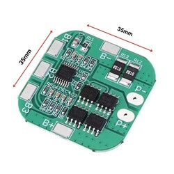 4S 20A BMS 18650 Lityum Pil Şarj Koruma Devresi - 16.8V - Thumbnail