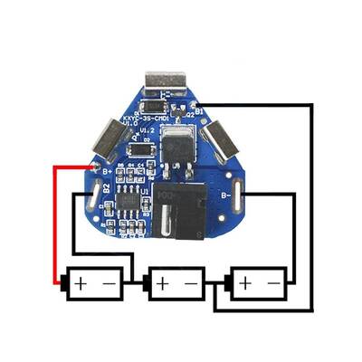 3S 6A BMS 18650 Lityum Pil Şarj Koruma Devresi - 12.6V