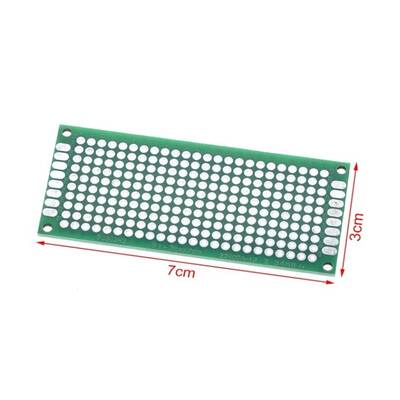 3x7 cm Çift Yüzlü Delikli Pertinaks - Prototip PCB