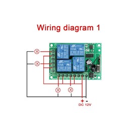 4 Kanal 12V Uzaktan Kumandalı RF Alıcı Verici Modülü - Thumbnail