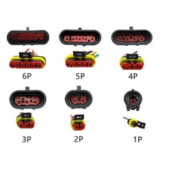 4 Pin Kablolu Su Geçirmez Konnektör Takımı - Thumbnail