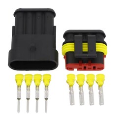 Robo90 - 4 Pin Su Geçirmez Konnektör Takımı