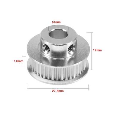 40 Diş GT2-6mm Kasnak - 10mm Şaft Çapı