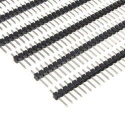 40 Pin 2.54 mm Tek Sıra Erkek Header - Siyah - Thumbnail