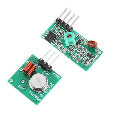 433Mhz RF Alıcı Verici Modül Seti - Arduino Uyumlu